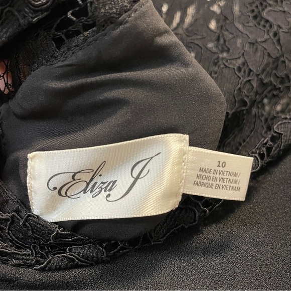 ELIZA J Cocktail Lace Yoke Sheath Dress Size 10​ - Picture 8 of 9